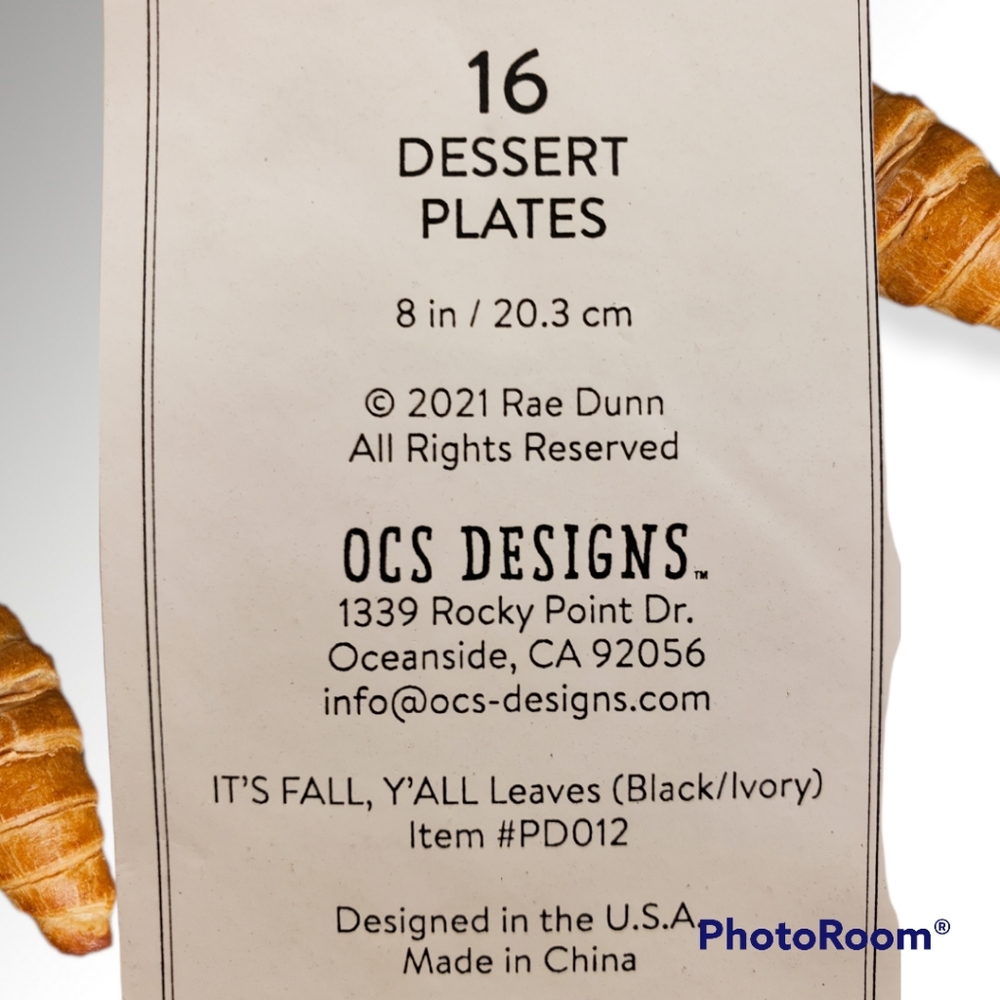 🆕️ 2021 Rae Dunn "IT'S FALL, YALL." 16 Paper Plates packed in original plastic - Picture 5 of 7
